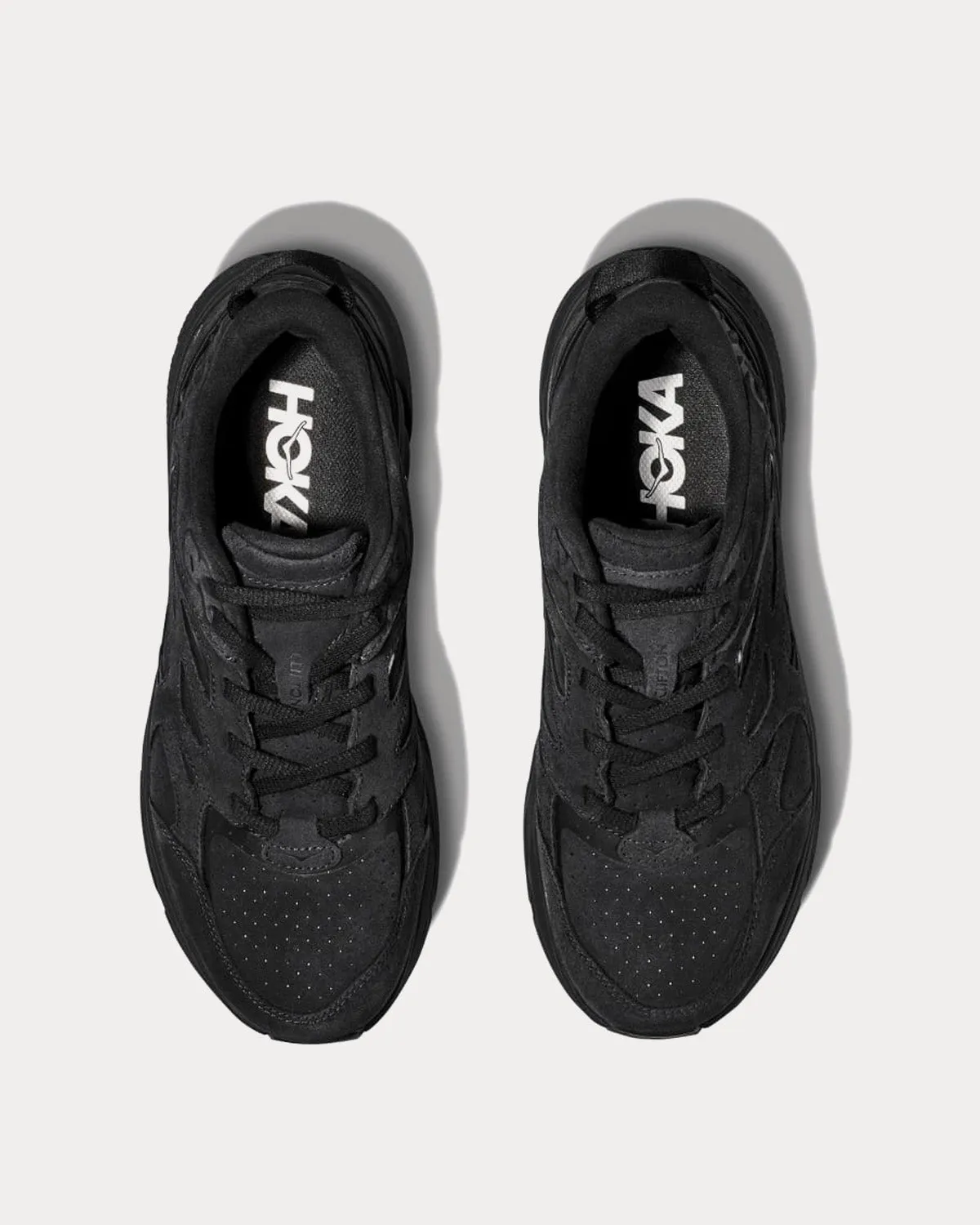 Clifton L Suede Black / Black Running Shoes