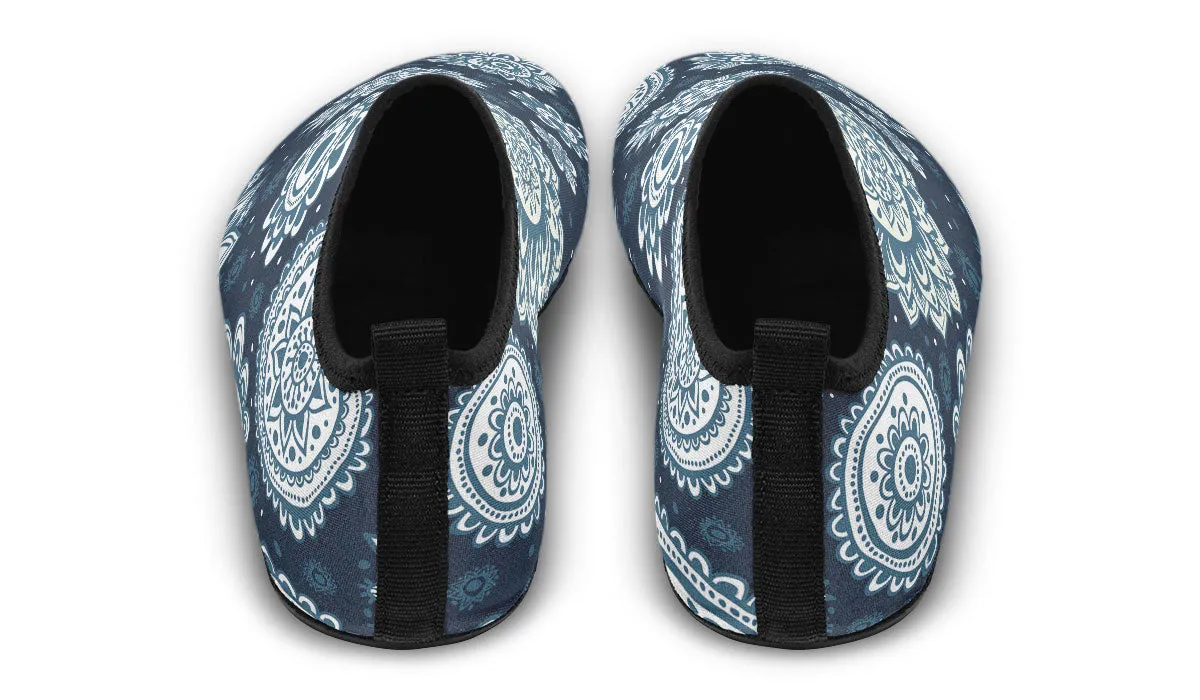 Flower Mandala Aqua Barefoot Shoes