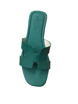 HERMES PARIS SANDALS - GREEN