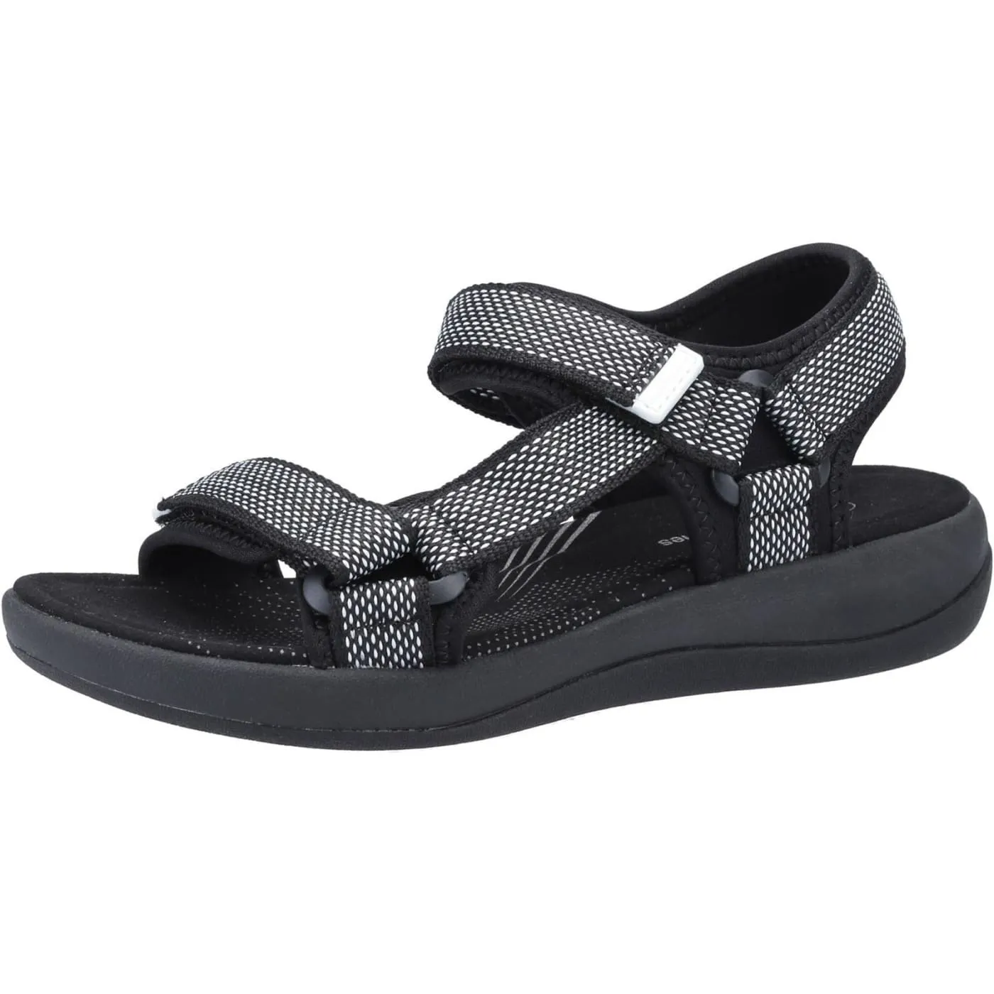 Hush Puppies Sara Black Ladies Synthetic Sandals