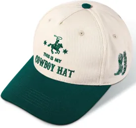 JaGely Western Trucker Hat Vintage Trucker Hat Retro Embroidered Cowboy Cap Adjustable Country Cap for Women Men Gifts