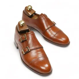 Jan Kielman - Brown Leather Bespoke Double Monk Straps UK 7 / EU 41
