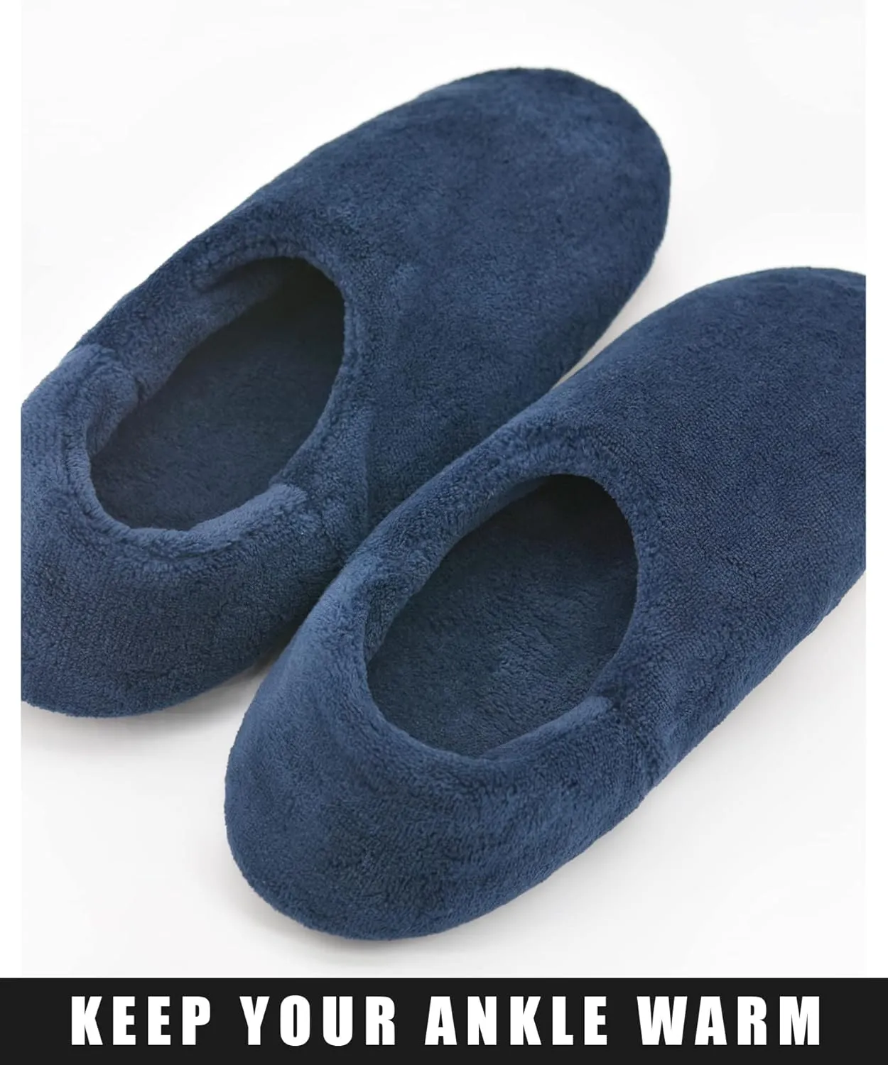 Keyela Unisex-adults Slipper Socks with Grippers Fuzzy House Slippers for Men's and Women's Indoor Winter Warm Fleece Lined Sock Slippers