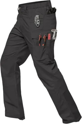 MANSDOUR Men's Ripstop Stretch Work Pants Lightweight Water Resistant Flex Cargo Pants Regular Fit EDC Utility Tactical Pants
