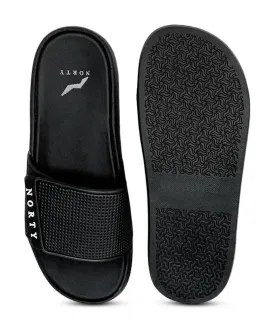 Norty MEN'S 8-13 SLIDE SANDAL BLACK   11537