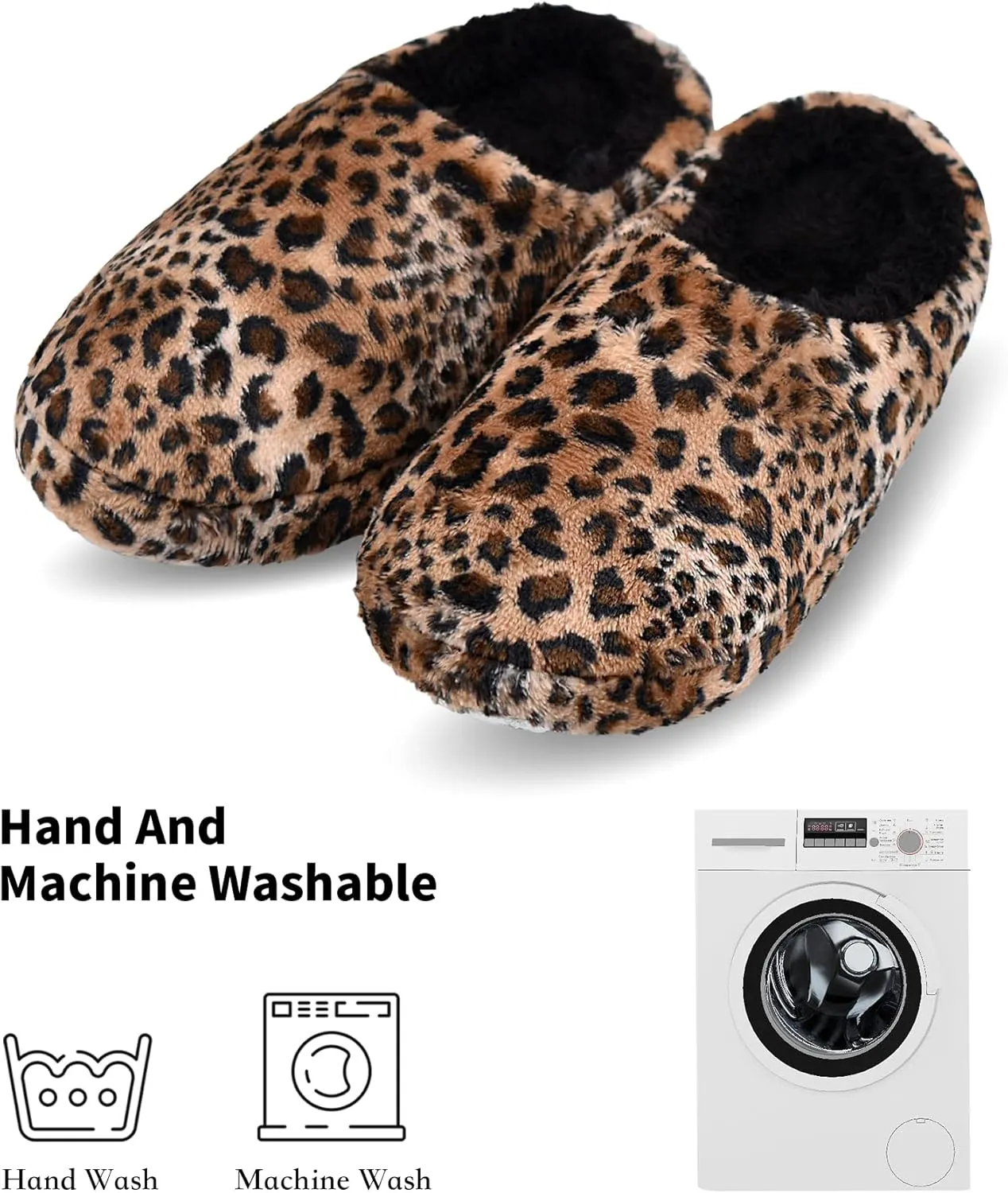 Panda Bros Women's Memory Foam Slippers Comfort Plush Fleece Lined House Shoes for Indoor & Outdoor