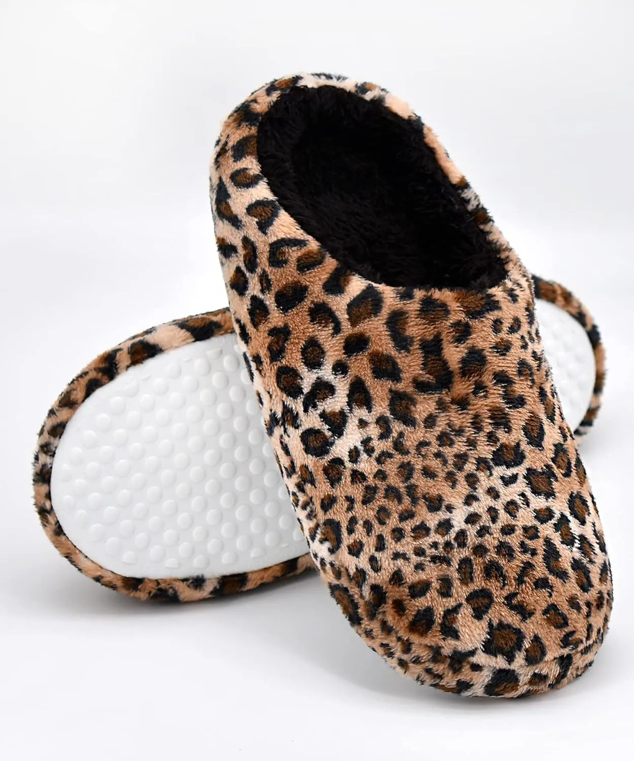 Panda Bros Women's Memory Foam Slippers Comfort Plush Fleece Lined House Shoes for Indoor & Outdoor