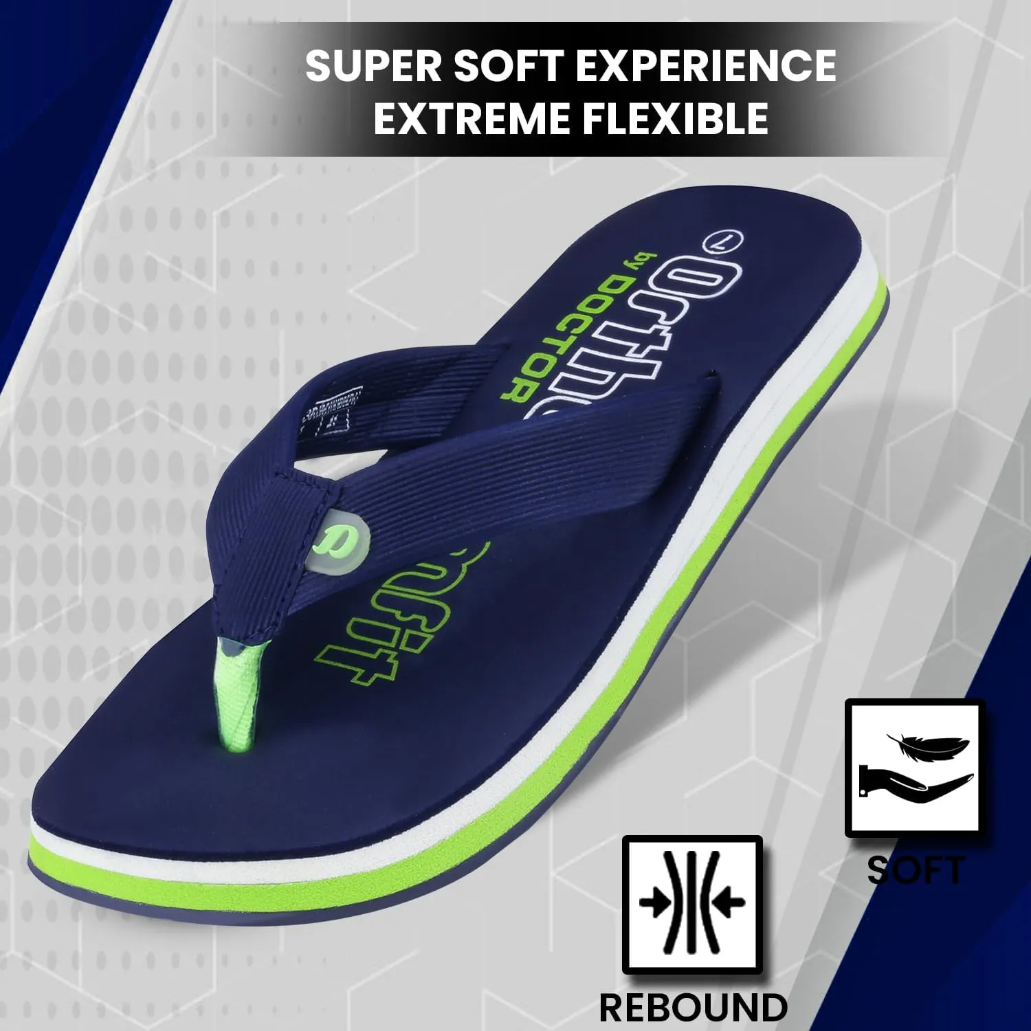 Ultra Cushion Slippers for Men's| Lightweight & Comfortable| Orthopedic & Diabetic| Casual & Stylish| Non-Slip Durable Mcr Dr Chappals & House Flip flops For Gent's & Boys D-36