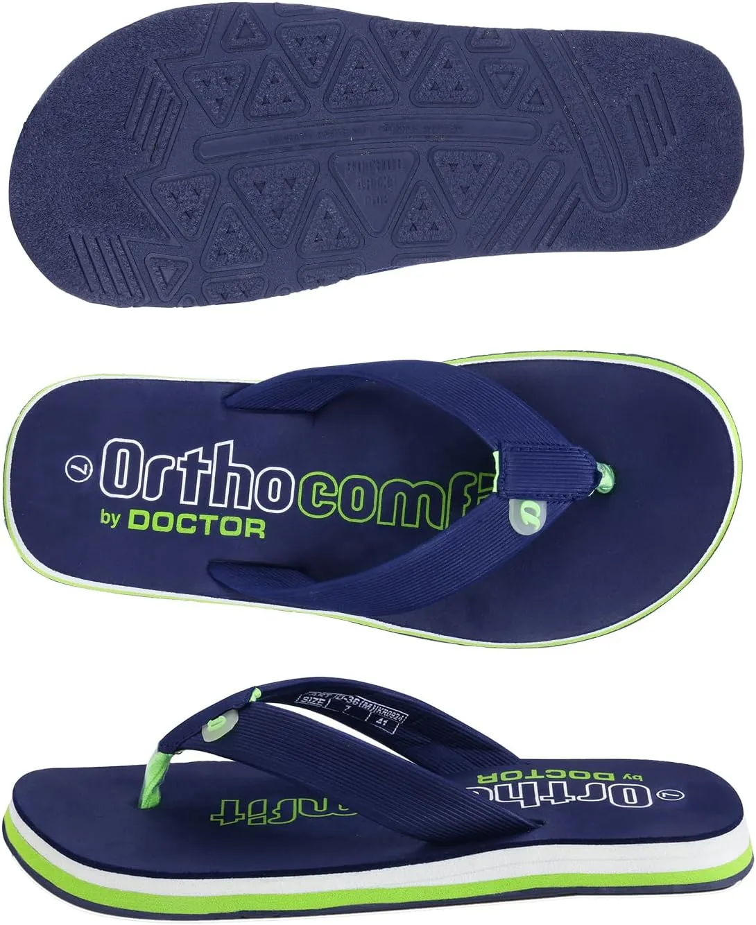 Ultra Cushion Slippers for Men's| Lightweight & Comfortable| Orthopedic & Diabetic| Casual & Stylish| Non-Slip Durable Mcr Dr Chappals & House Flip flops For Gent's & Boys D-36