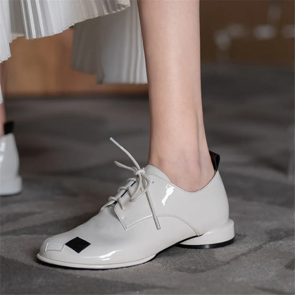 Uma Patent Leather Brogues - SIZE 39/ US 8