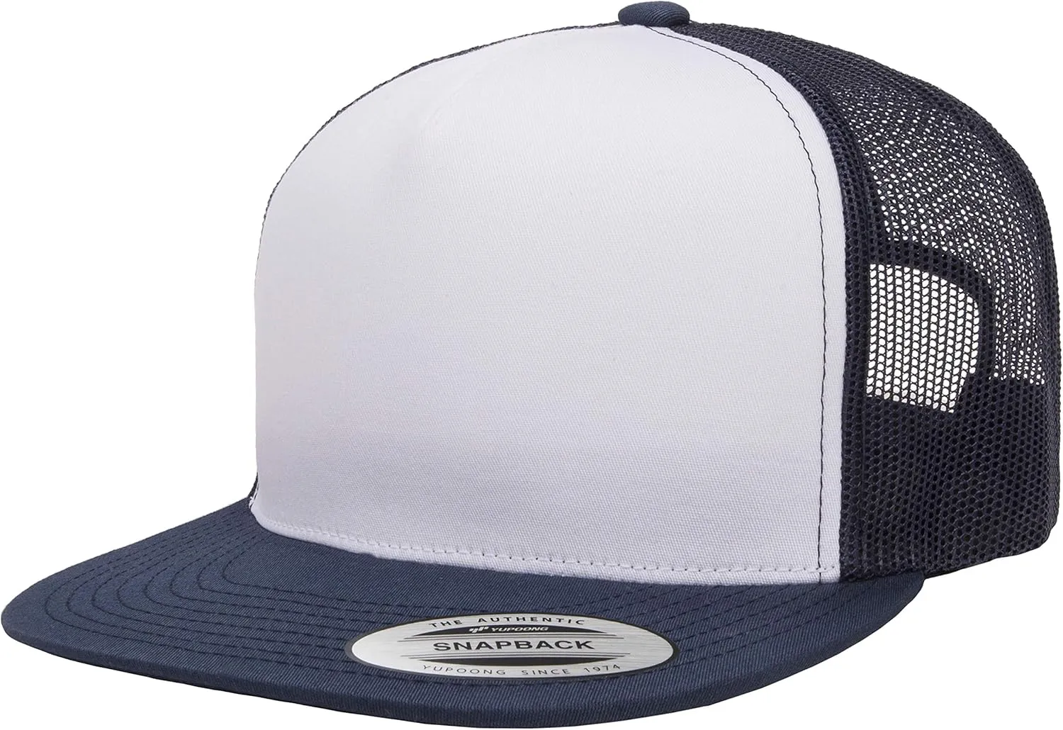 Yupoong Men's Yp Classic Trucker Cap-White Front